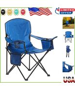 Blue Outdoor Camping Chair with Cushioned Seat and Easy Transport Design - $1,476.87 MXN