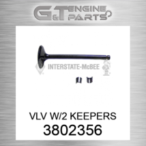 3802356 VLV W/2 KEEPERS (3920867,3802355,M-3920868,3802005) fits CUMMINS... - £43.45 GBP