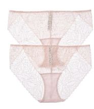 DKNY 2pk Deco Lace Bikini Panties XL - $540.28 MXN