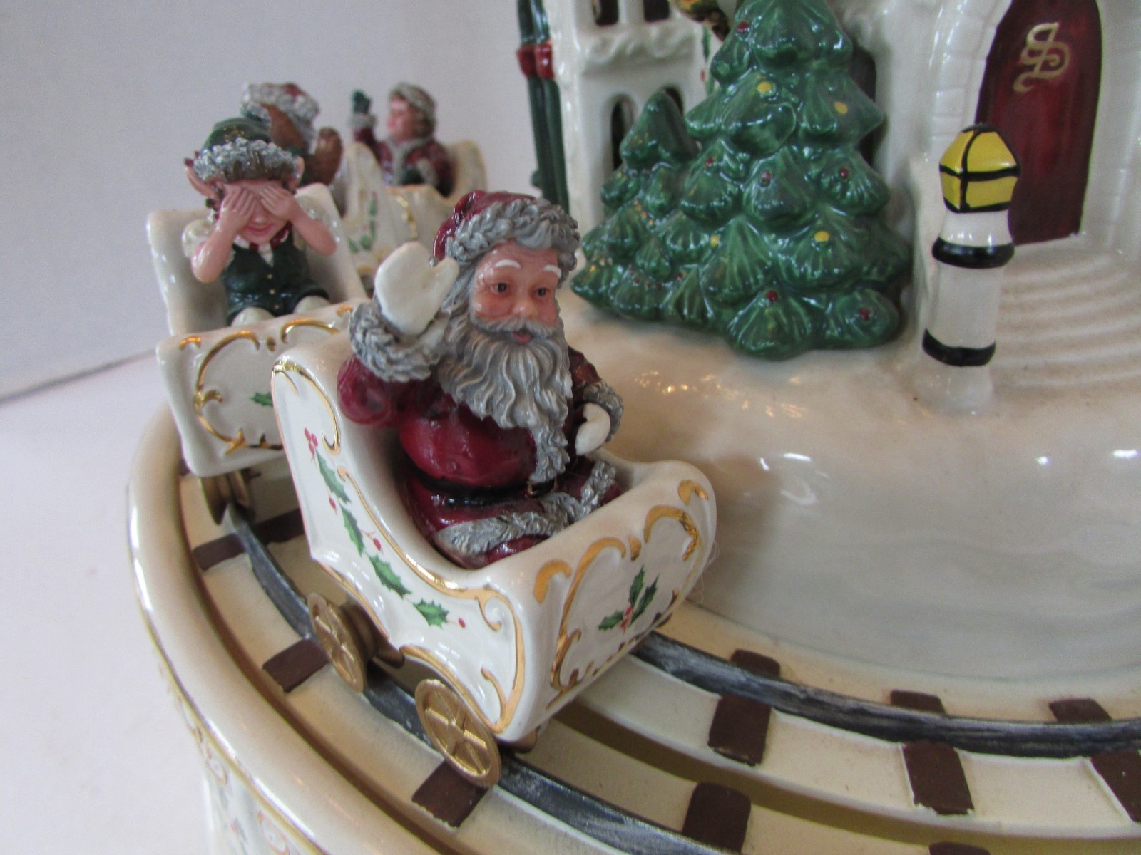 Lenox Holiday Musical  Roller Coaster Animated Tabletop Decor Item image 9