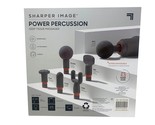 Sharper Image Power Percussion Deep Tissue Massager 6 Attachments + Carr... - £52.26 GBP