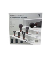 Sharper Image Power Percussion Deep Tissue Massager 6 Attachments + Carr... - £51.95 GBP