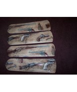 CUSTOM ~ WILD WEST VINTAGE GUNS PISTOLS REVOLVERS CEILING FAN ~FINALLY B... - $118.75