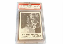 The Mummy Boris Karloff Spook Stories Leaf Card 1963 PSA 8 Universal Monster #14 - £332.73 GBP