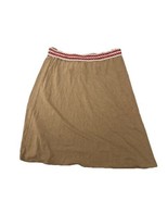 Y2K Boho Chic Embroidered Medium Knee Length Brown Hurley Skirt Festival... - $342.12 MXN