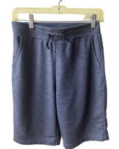 32 Degrees Cool Youth Size L 14/16 Blue Shorts Stretchy Pull On Knit Tie Heather - £3.88 GBP