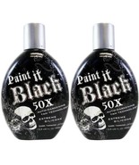 2 Millennium PAINT IT BLACK 50X Dark Bronzer Indoor Outdoor Tanning Loti... - £35.62 GBP