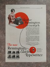 Vintage 1927 Remington Electric Typewriter Full Page Original Ad 422 - $6.64