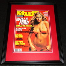 Willa Ford Framed 11x14 ORIGINAL 2001 Stuff Magazine Cover I Wanna Be Bad - £27.58 GBP