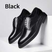 BIMUDUIYU Business Formal Black Leather Shoes Mens Fashion Casual Dress Shoes Cl - £74.19 GBP