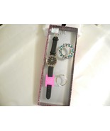 I.N.C. Women&#39;s Black Faux Leather Strap Watch 38mm / Interchangeable Bez... - $322.14 MXN