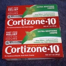 2 Cortizone-10  Ultra Soothing Creme 1 Oz  (BN32) - £14.25 GBP