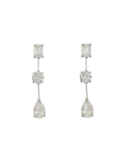 Diamonds Drop Petite Earrings in Platinum with Diamonds - £3,653.83 GBP