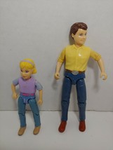 Fisher Price Loving Family Dollhouse Dad girl stable horse rider figures... - $19.79