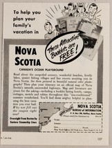 1954 Print Ad Nova Scotia Bureau of Information Canada Ocean Playground Halifax - £7.42 GBP