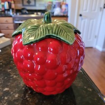 Vintage Raspberry Cookie Jar by House of Webster Ceramics Eastland Texas - $32.95