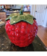 Vintage Raspberry Cookie Jar by House of Webster Ceramics Eastland Texas - $623.69 MXN