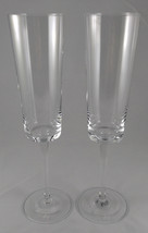 Martini &amp; Rossi Asti Sparkling Wine Champagne Flutes Handblown Glass Bar... - $19.99