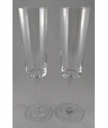 Martini &amp; Rossi Asti Sparkling Wine Champagne Flutes Handblown Glass Bar... - $27.10 CAD