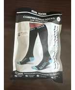 SB SOX Compression Socks 20-30mmHg Men &amp; Women Blue/Black Medium New - £13.93 GBP