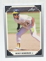 Rickey Henderson 1991 Leaf #101 Oakland Athletics A’s MLB Baseball Card - £0.74 GBP