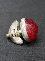 Vintage Bicycle Bike License Plate Jewel Reflector Red Hot Rod Bike Moto... - €8,16 EUR