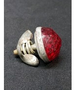 Vintage Bicycle Bike License Plate Jewel Reflector Red Hot Rod Bike Moto... - €8,16 EUR