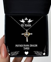 Mother Mama Dragon Tamer Cross Dancing Necklace, Mama Present from Daugh... - £38.50 GBP