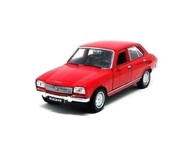 Peugeot 504 Year 1975 Red Welly 1:38 Diecast Car Collector&#39;s Model, New - £28.69 GBP