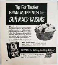 1956 Sun Maid California Raisins Advertisement Vintage Baking Foods DWPP23 - $19.99