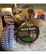 Lot Of Truck Rope Anchor Line Sisal Twine Cotton Twine Working Load 145 Lbs - $902.36 MXN