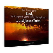 Express Your Love Gifts Scripture Canvas Thanks Be to God 1 Corinthians ... - £44.39 GBP