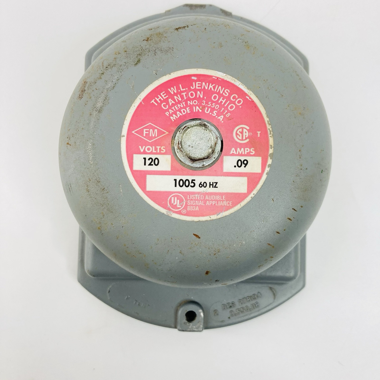 Alarm Bell Supering .09A The W.L. Jenkins Co. Single Application Used No... - $18.67
