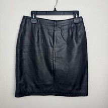 Vintage Maxima Wilsons Leather Black Pencil Mini Skirt Y2K 90’s Size 10 - $903.70 MXN