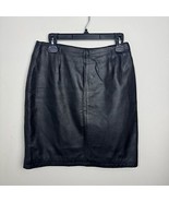 Vintage Maxima Wilsons Leather Black Pencil Mini Skirt Y2K 90’s Size 10 - $899.70 MXN
