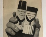 1960 Yardley Deodorant Vintage Print Ad Advertisement pa14 - $10.88