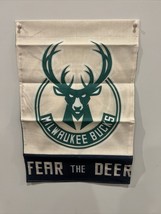 Milwaukee Bucks Basketball Fear The Deer Garden 12&quot;x18&quot; 2-Sided Flag - $5.94