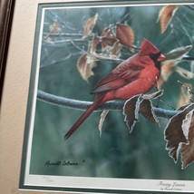 Russell Cobane Print, “ FROSTY LEAVES” double matted, numbered, framed, signed. - $233.74