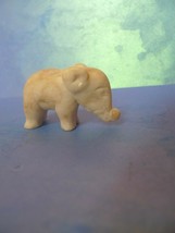 Old Antique Mini Figurine Carved Marble Stone ELEPHANT collectibles animals - $29.00