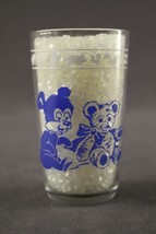 Vintage Juice Glass Swanky Swig Kraft Jelly Blue Acl Mcm Pig Piggy Bank - £9.13 GBP