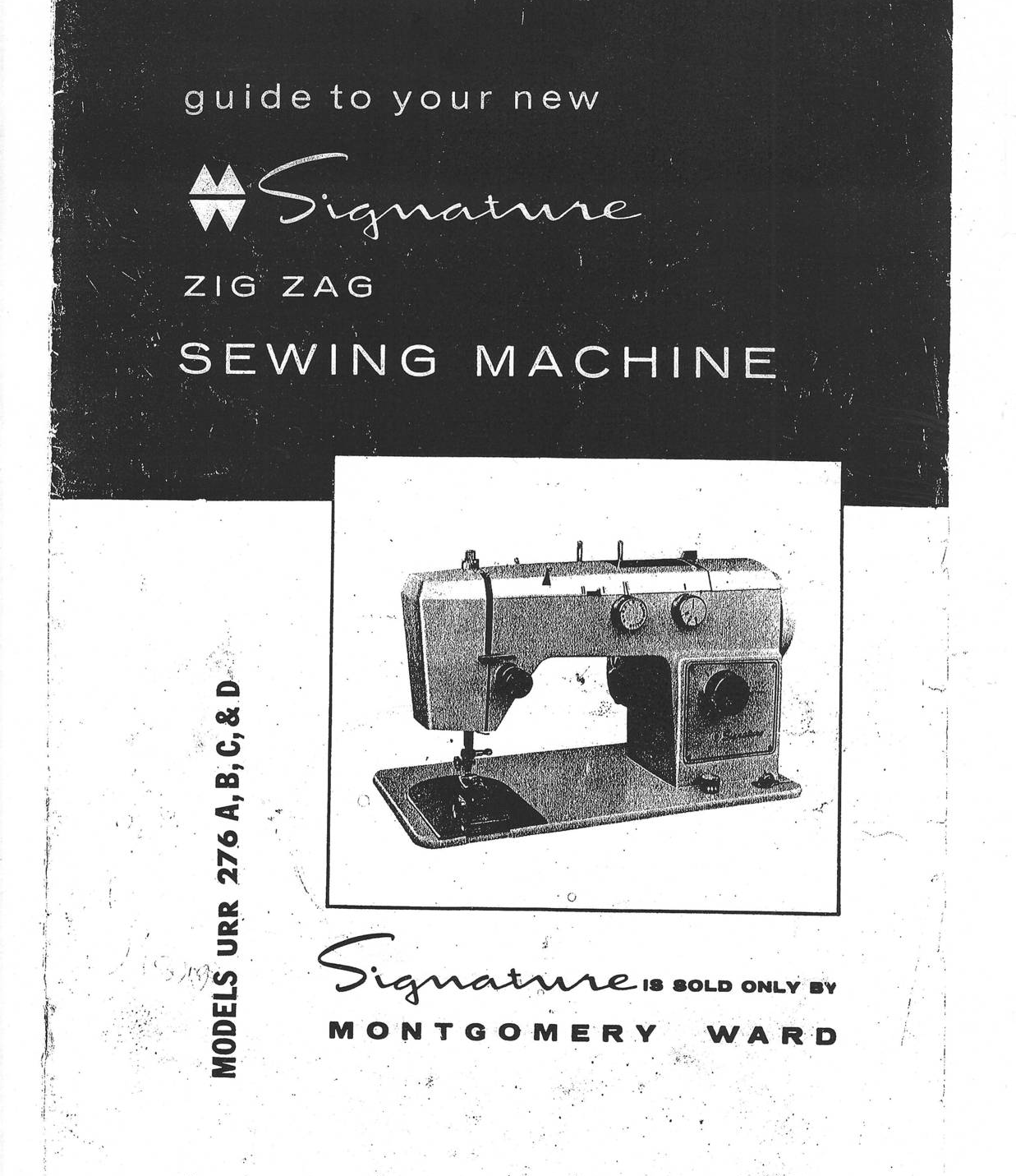 Wards Montgomery Ward Signature URR 276A 275B 276C 276D manual sewing machine  - $12.99