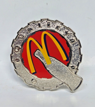Mcdonalds Best Coke 1999 Diamond Bottlecap Red Coca-Cola Lapel Pin Colle... - $6.92