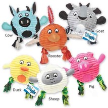 Free Range Farm Friends Dog Toys 8 1/2" Corduroy Plush Choose Cow Goat Rooster - $13.75+