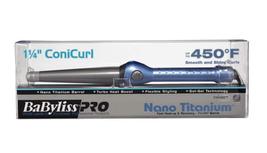 BaByliss Pro Nano Titanium 1.25&quot; Coni Curl Tapered Barrel Iron - £92.14 GBP