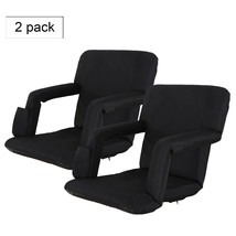 Portable 2 Pack Football Stadium Seat Chair For Bleacher Backrest Tilt 5 Angels - £102.29 GBP