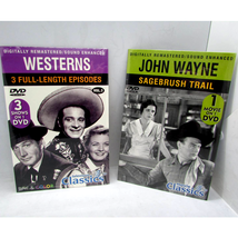 Television &amp; Movie Classics DVDs Westerns John Wayne Annie Oakley Cisco Kid X4 - £6.14 GBP