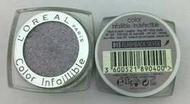 L'Oréal Paris Color Infaillible Eyeshadow Flashback Silver 015 *Twin Pack* - $12.99