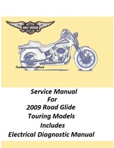 2009 Harley Davidson Road Glide Touring Models Service Manual  - £20.26 GBP