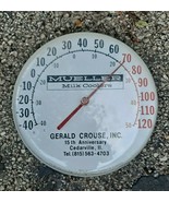 MUELLER MILK COOLERS Gerald Crouse 15th an Cedarville IL THERMOMETER ADV... - $93.49