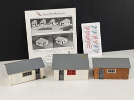 Great West Models 105 Set of 3 Roadside Cottages HO Scale Building Built - £38.93 GBP